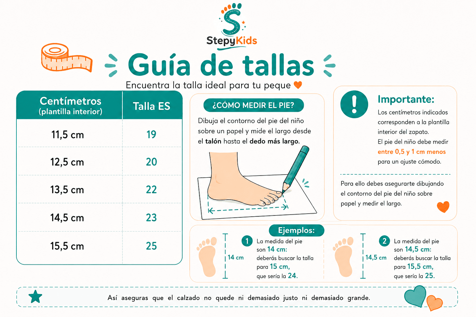 Guía de tallas ZPI