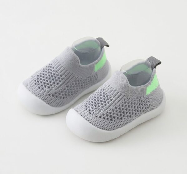 zapatillas barefoot bebé grises StepyKids