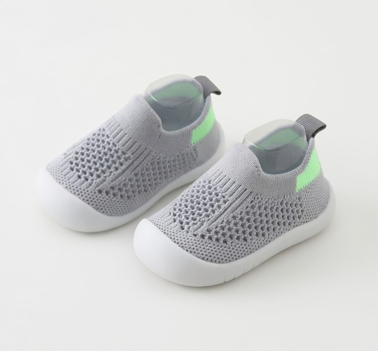 zapatillas barefoot bebé grises StepyKids