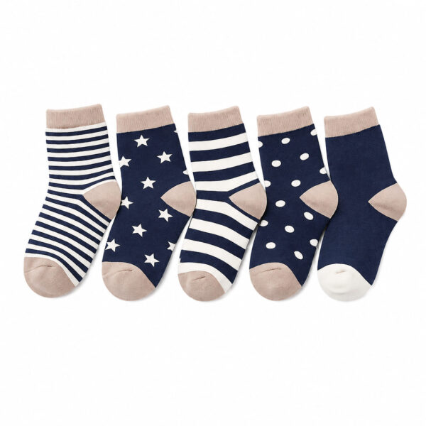 Pack de Calcetines 5 Pares Azul Oscuro Variado