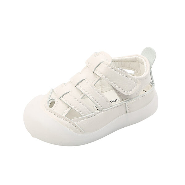 Sandalias barefoot flexibles, antideslizantes y puntera reforzada blanca 1