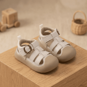 Sandalias barefoot niños estilo romano color camel StepyKids