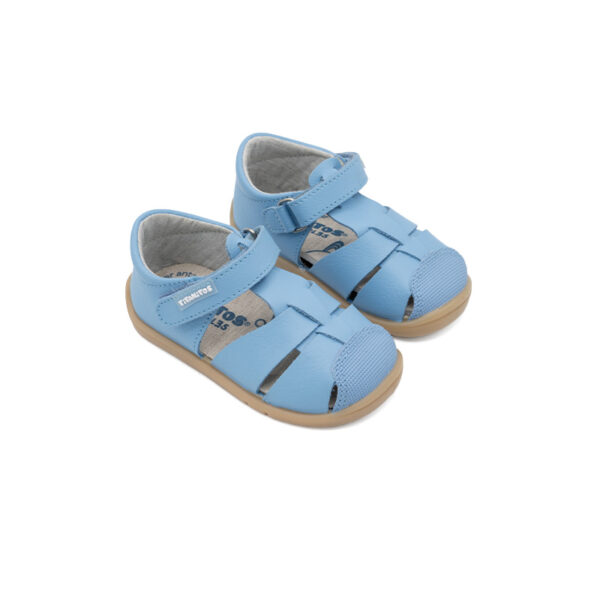 Sandalia Barefoot Titanitos Felix Celeste Caramelo