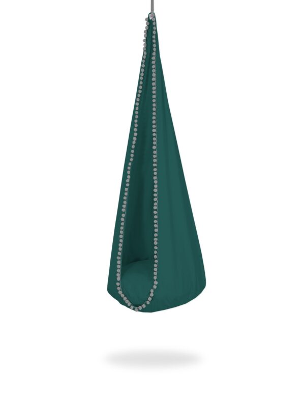 Hamaca Colgante Infantil Verde Botella | Interior y Exterior